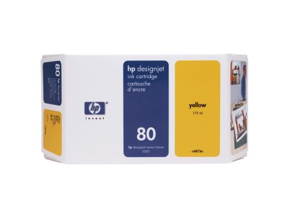 Atramentová náplň HP C4873A HP 80 yellow (175 ml)