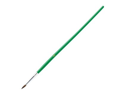 Štetec guľatý č. 2 so zelenou rúčkou 12ks