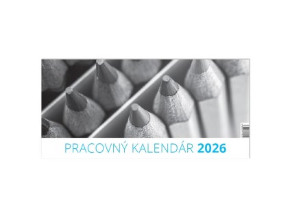 Stolový kalendár riadkový VEĽKÝ 29,7 × 14,2 cm 2026