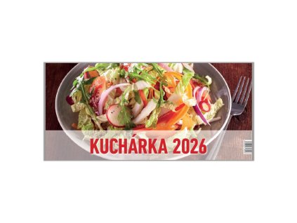 Stolový kalendár riadkový Kuchárka 29,7 × 14,0 cm 2026