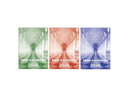 Stolový kalendár riadkový Mini MIX farieb 7,5 × 10,5 cm 2026