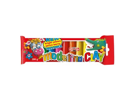 Školská plastelína 200g 10-farebná