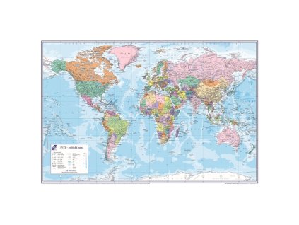 Podložka na stôl KARTON PP s mapou sveta 40x60cm