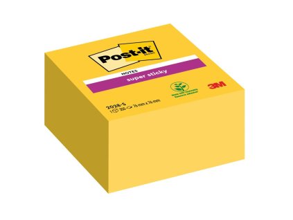 Samolepiaci bloček Post-it Super Sticky 76x76mm žltá 350l