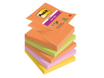 Samolepiace Z-bločky Post-it Super Sticky BOOST, veľkosť 76x76 mm, 5 bločkov po 90 lístkov