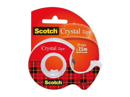 Lepiaca páska krištáľovo číra Scotch , 19 mm x 7,5 m, 1 rolka v zásobníku
