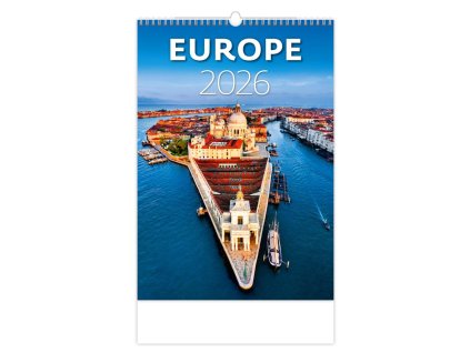 Nástenný kalendár Europe 31,5 x 45 cm 2026