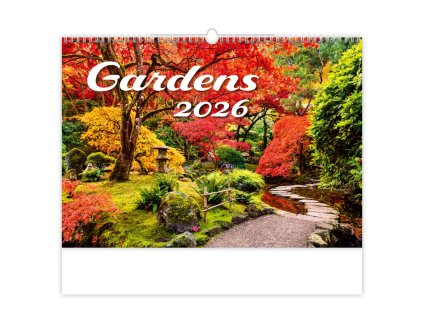 Nástenný kalendár Gardens 45 x 31,5 cm 2026