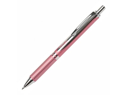 Gélový roller Pentel Energel Steel, ružový