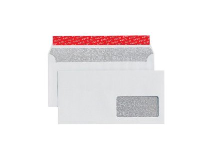 Poštové obálky C6/5 ELCO s páskou, okienko vpravo,500 ks