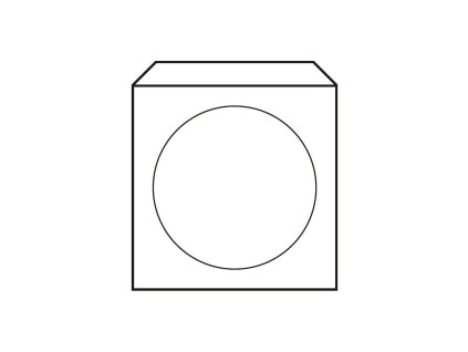 Obálky na CD 125x125 s okienkom 100 ks