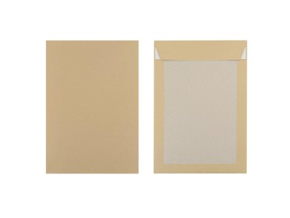 Poštové tašky B4 s páskou,s kartónovou zadnou stranou hnedé