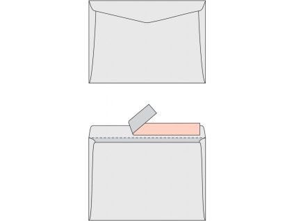 Poštové obálky C5 s páskou, 1000 ks