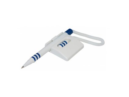 Pero so stojanom Office Products plastové modro-biele horizontálne
