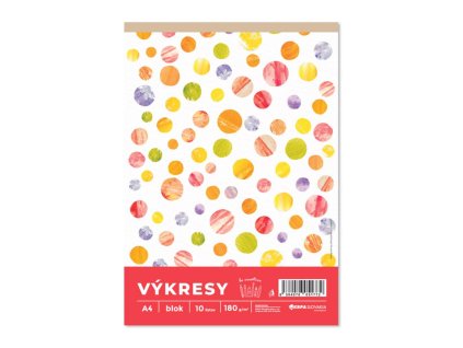 Výkresy 180 g, A4, 10 ks v bloku, farba biela