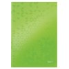 Záznamová kniha Leitz WOW A4 80 listov linajková zelená
