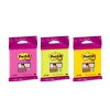 Samolepiaci bloček Post-it Super Sticky 76x76mm, 75l mix farieb žltá, zelená, fuksiová