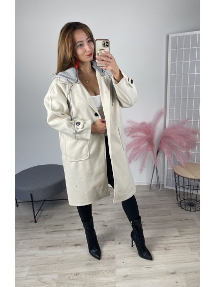 Zimný kabát béžový