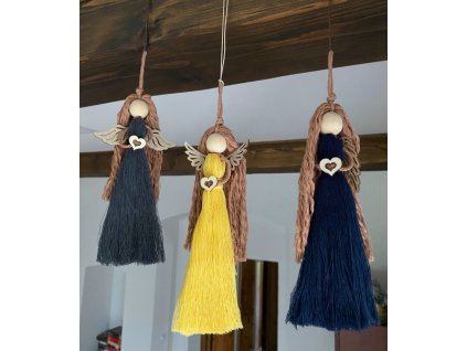 Andělka s vlnitými vlásky - různé barvy