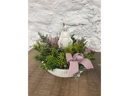 Dušičkové aranžmá s Pannou Marií