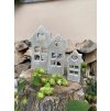 Sada betonových domečků 3 ks - písková