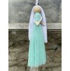 Andělka v dlouhých šatech - mint