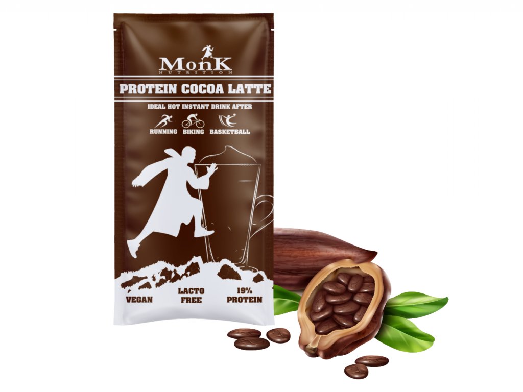 Monk Protein Cocoa Latté, BIO instantní nápoj, 30g Monk Nutrition