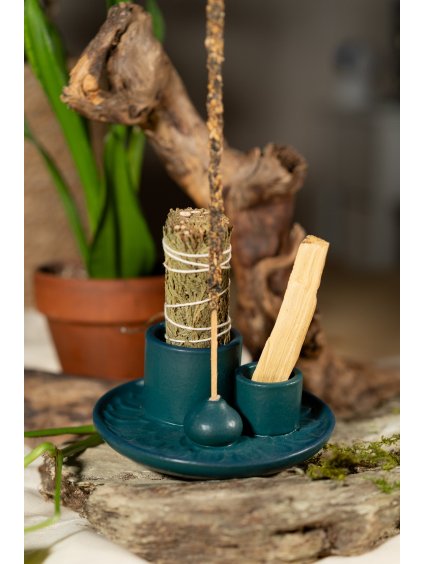 Keramická Kadidelnica 3v1 Petrol