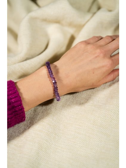 Náramok s Amethystom AA kvalita