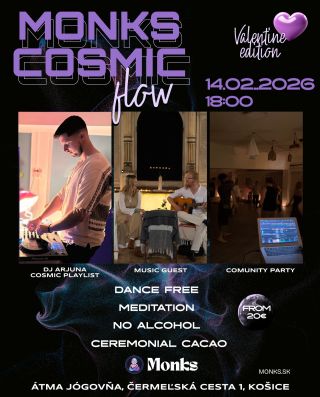 🌌 MONKS COSMIC FLOW — KOŠICE Často počúvame: Že sa tu na východe robí malo kruhov, málo akcií, že všetko je na západe. 😅...