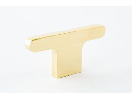 flatline 60 knob polished brass 1