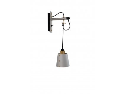 Hooked wall small stone brass 01