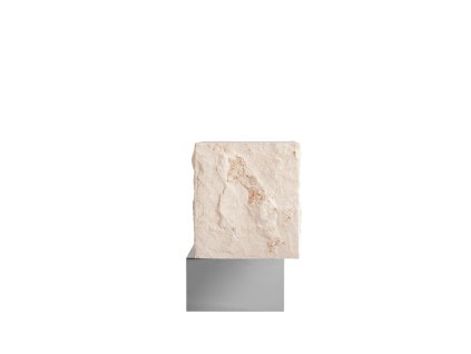 251038 Temple Coffee Table, Tall ChromeLimestone 3 White Packshot