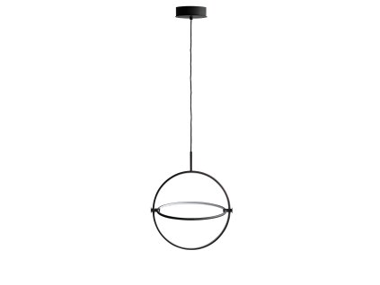 251024 Maru Pendant, Ø40 Burned Black 2 White Packshot