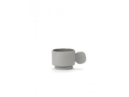 _CUP (8ks) (Barva - varianty Tmavě šedá, Materiályy Keramika)