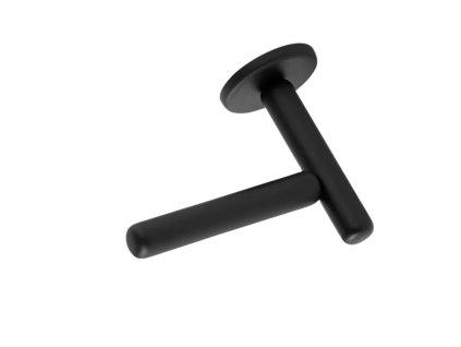 Dline Pebble Spare toilet roll holder black