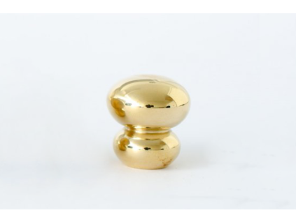 bubble 20 knob polished brass