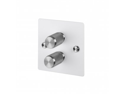 Toggles Dimmers Side Cut Outs 0004s 0000 2G White Steel