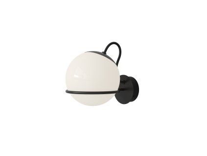 Model 237 1 1 Opaline Sphere 14cm Diameter Black Mount 300dpi