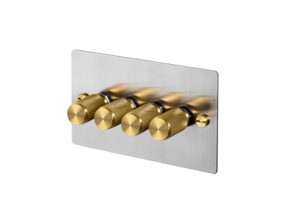 4G Dimmer Steel Brass