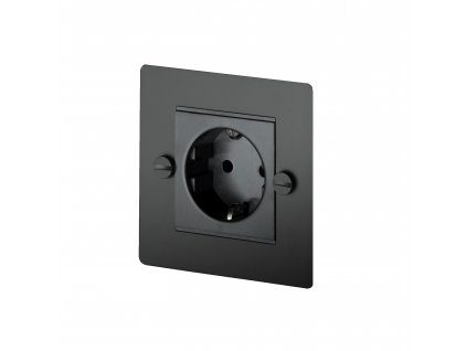 1G Euro Plug Socket Black