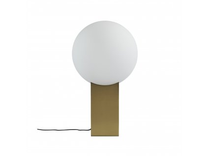 111082 Hoop Floor Lamp Brass White Packshot