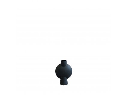 213024 Sphere Vase Bubl, Mini Black White Packshot