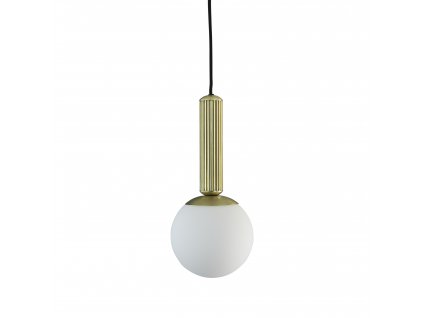 193019 No. 2 Pendant Brass White Packshot