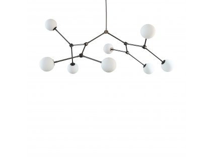 111093 Drop Chandelier Bulp Grey White Packshot