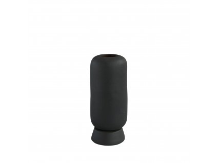 111039 Kabin Vase, Small Black White Packshot