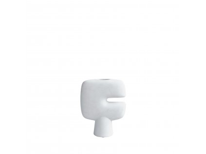 221001 Tribal Vase, Mini Bone White White Packshot