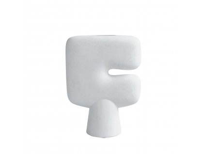 221005 Tribal Vase, Big Bone White White Packshot