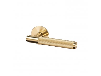 Door Handle Right Fixed Brass