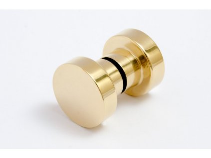 dot glas door knob 30 polished brass